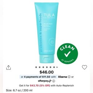 TULA Skincare face cleanser